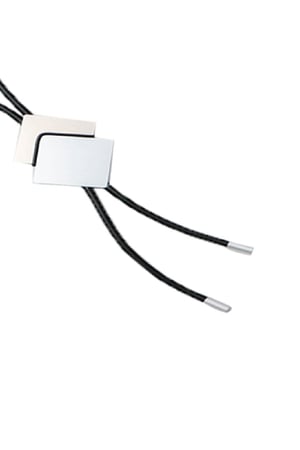 Necklace Statement Square Black Aluminum XL h5 Picture2